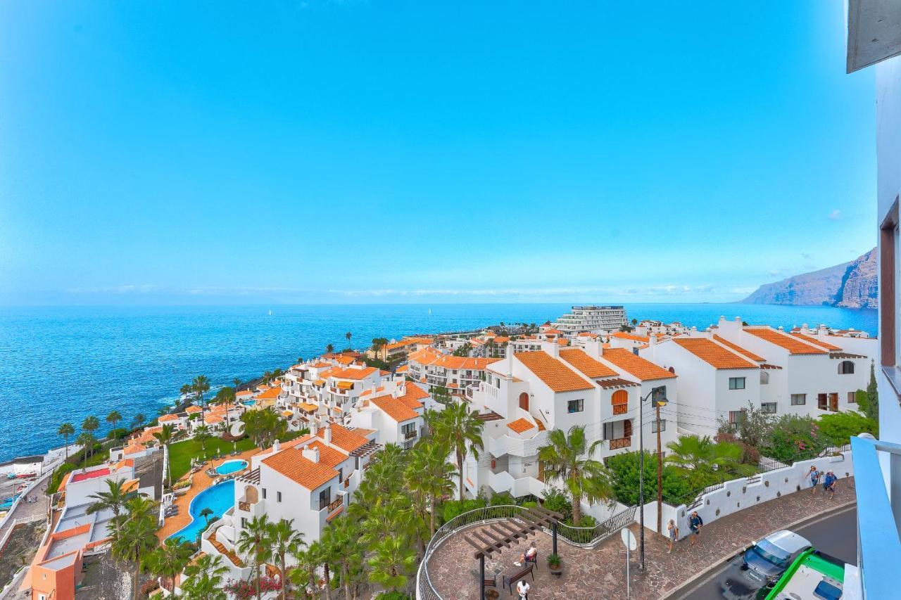Incredible Sea & Mountain View Aircon Front Line Of Atlantic Ocean Apartment Puerto de Santiago  Ngoại thất bức ảnh